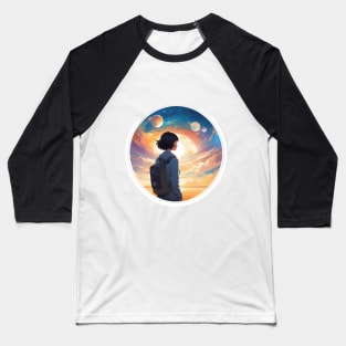 Cosmic space girl Baseball T-Shirt